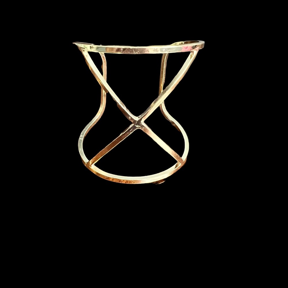 Gold Tone Cuff Bracelet - Picture 2 of 11